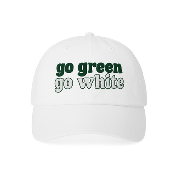 Go Green Go White Dad Hat