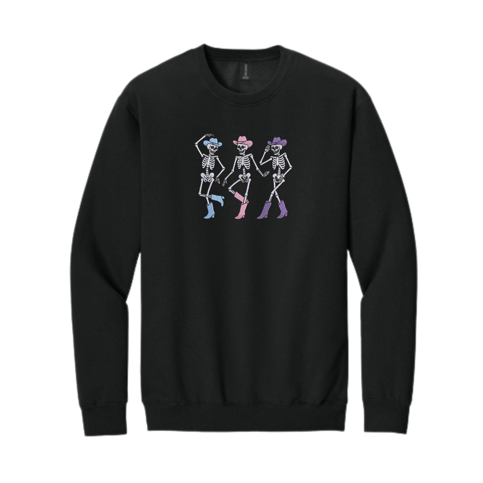 Cowgirl Skeletons (Glow) Embroidered Crew