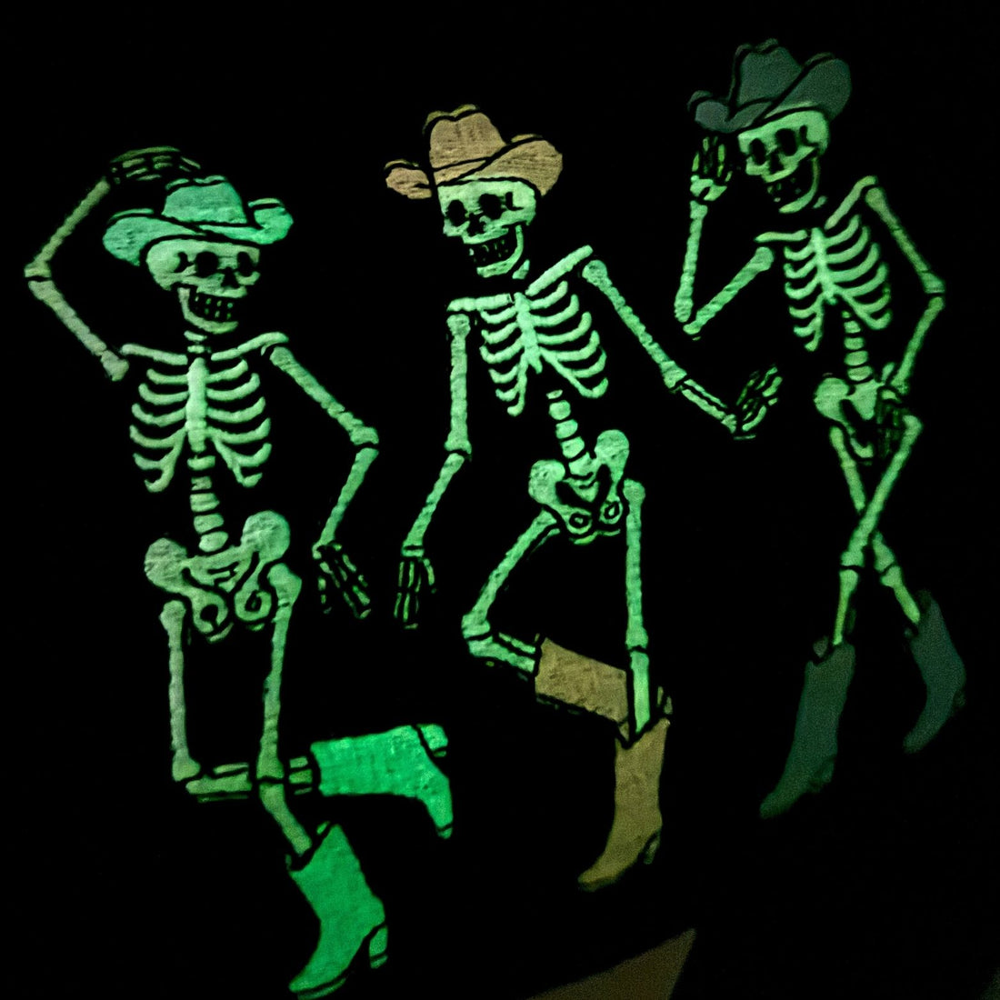 Cowgirl Skeletons (Glow) Embroidered Crew