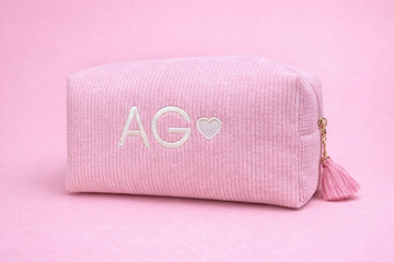 Honey Monogram Makeup Bag