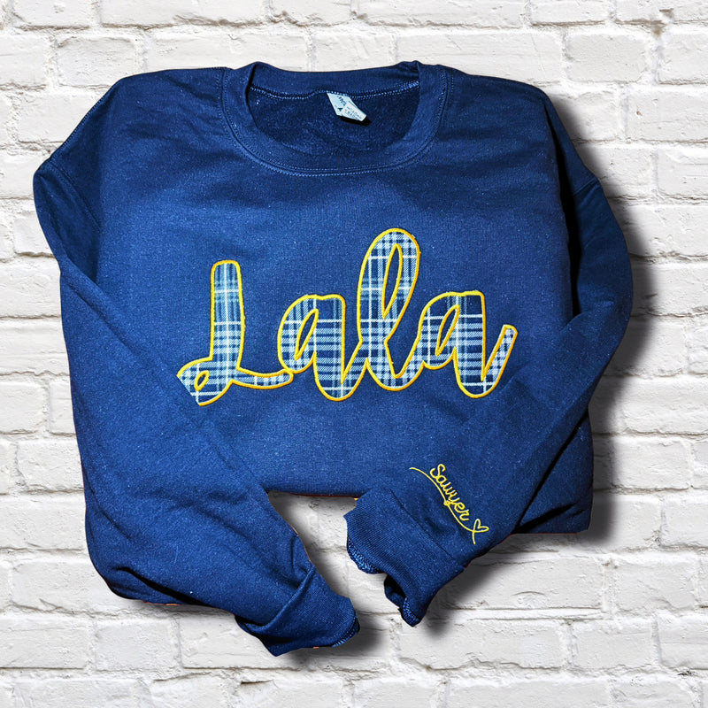 Custom Applique Crewneck Sweatshirt