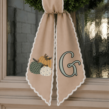 Fall Pumpkin Patch Wreath Ribbon