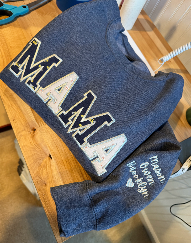 Baby Clothes Applique Crewneck