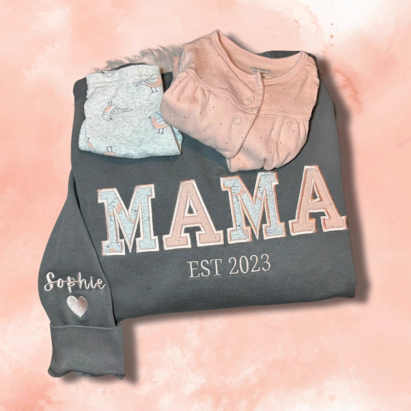 Baby Clothes Applique Crewneck