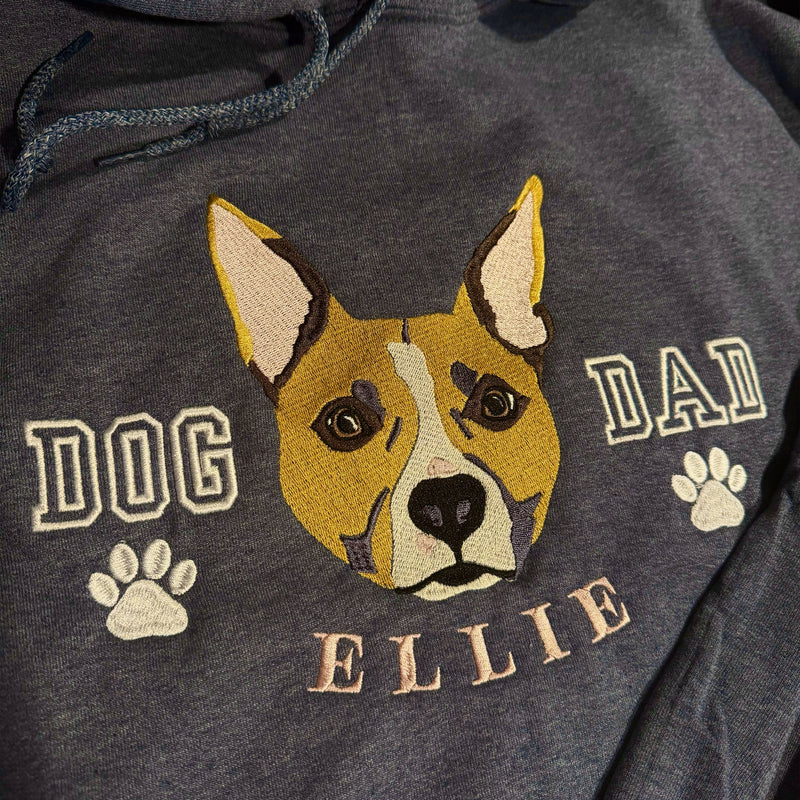 Custom Pet Embroidered Hoodie