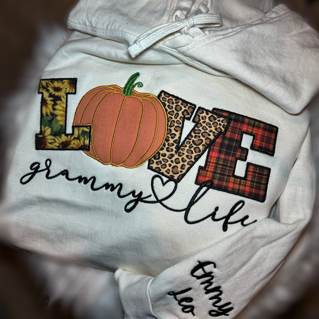 Custom Applique Hoodie