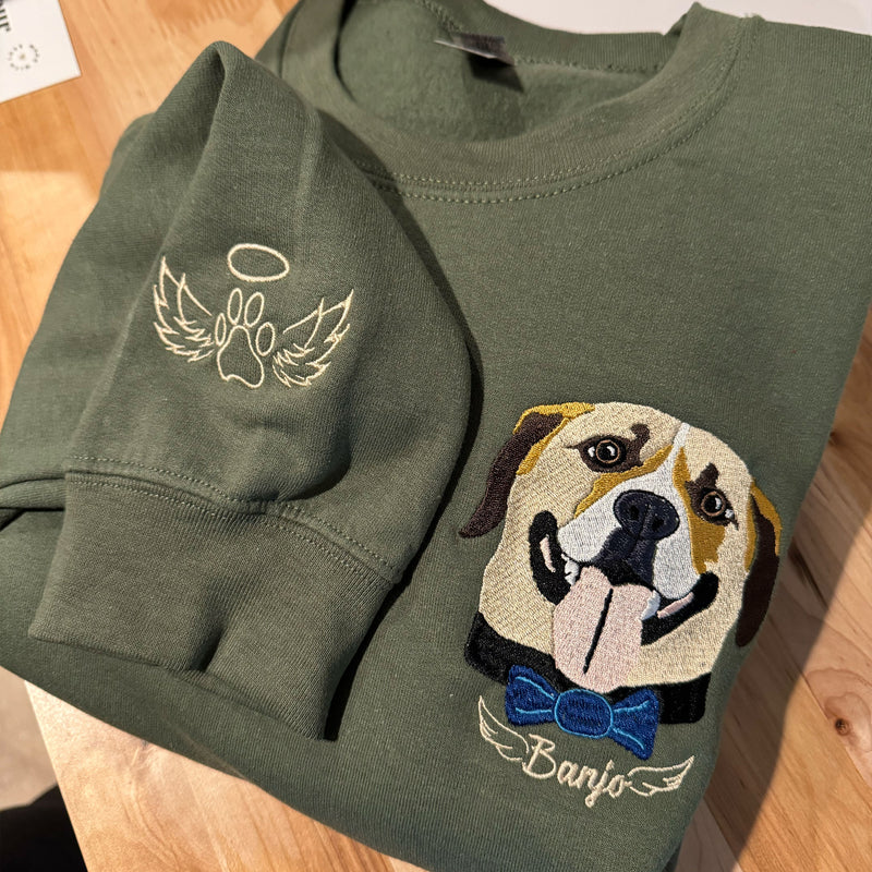 Custom Pet Embroidered Crewneck