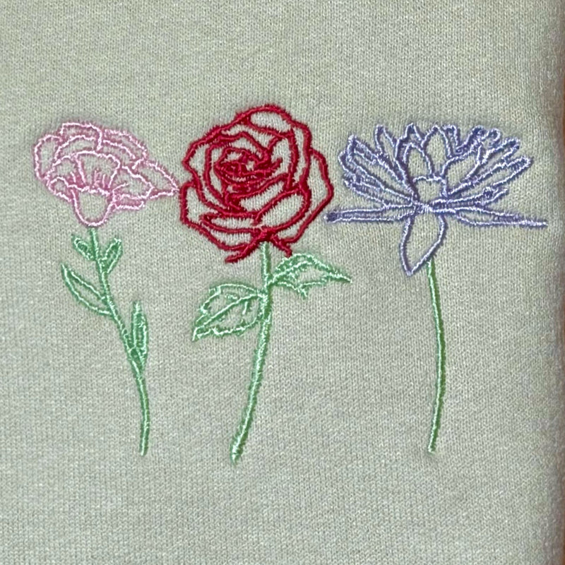 Birth Month Flower Custom Hoodie