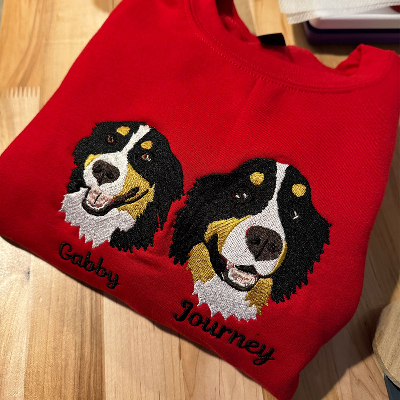 Custom Pet Embroidered Hoodie
