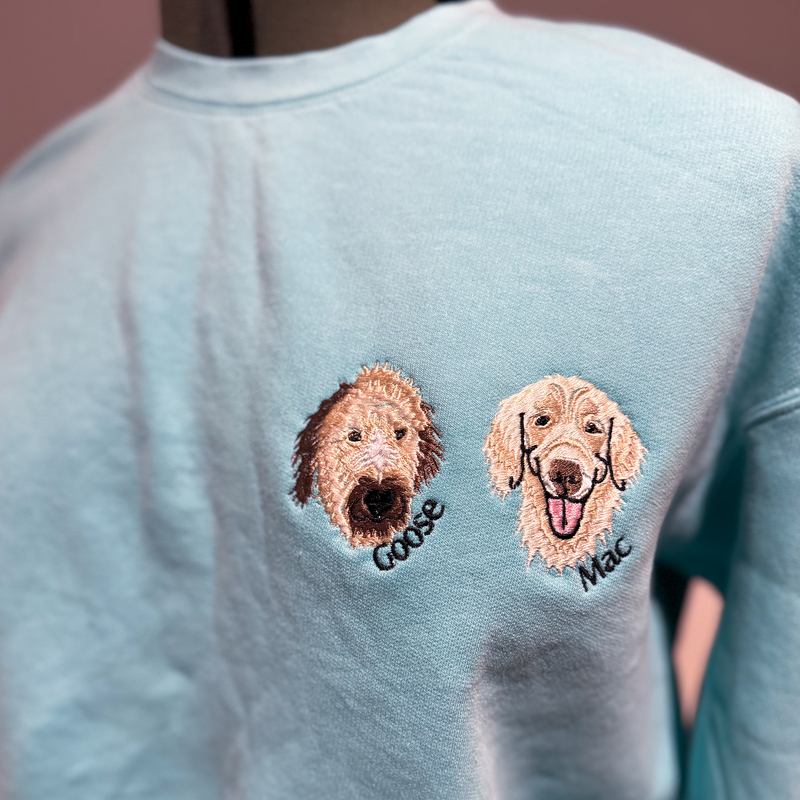 Custom Pet Embroidered Hoodie