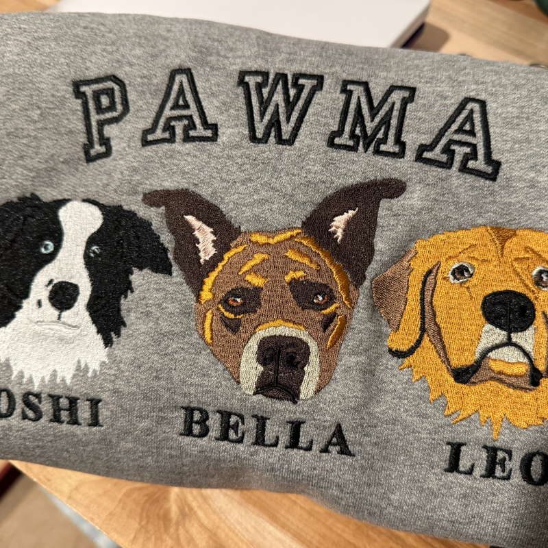 Custom Pet Embroidered Hoodie